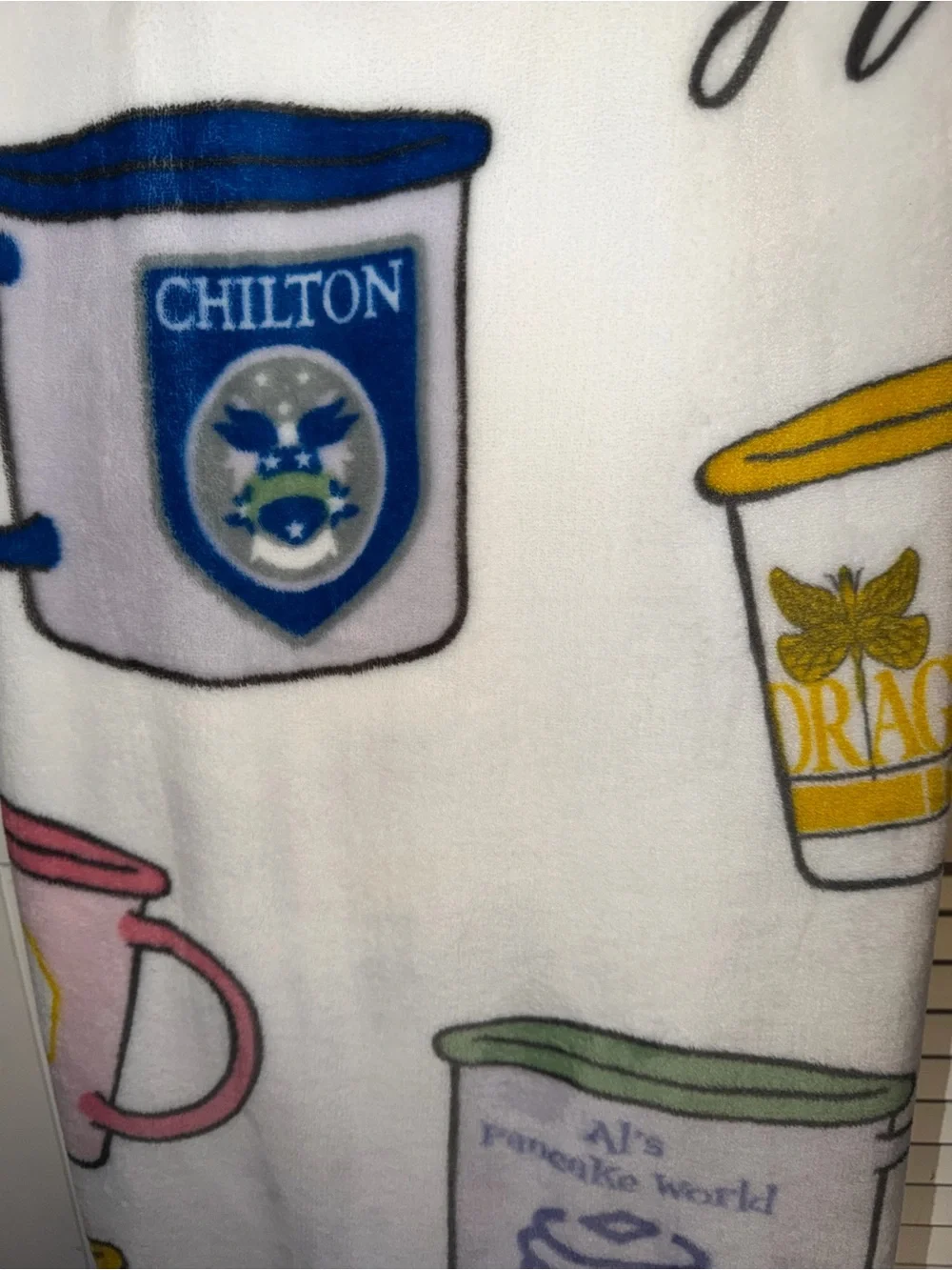 Gilmore Girls Coffee Mug Plush Throw Blanket 50” X 70” Dragonfly Inn Luke’s NEW